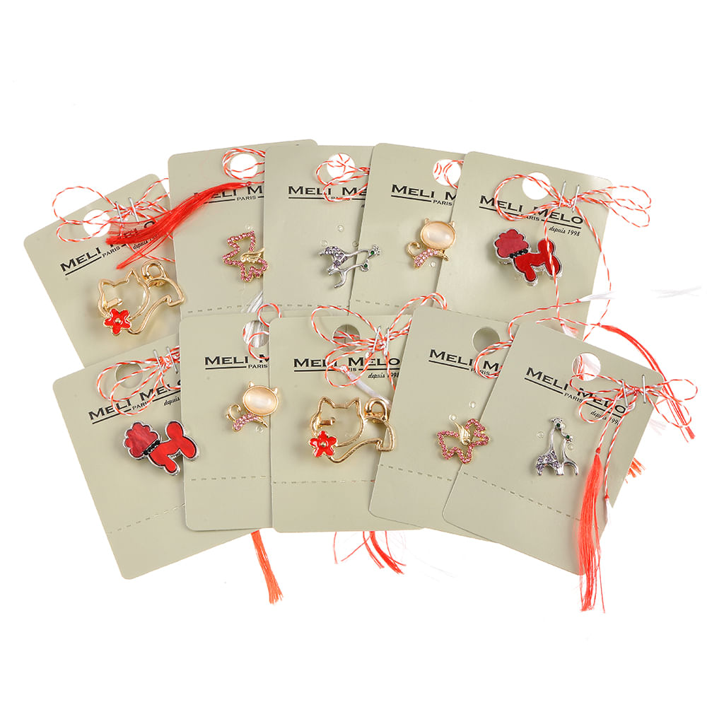 Set 10 brose martisor forme animale - 1 | YEO