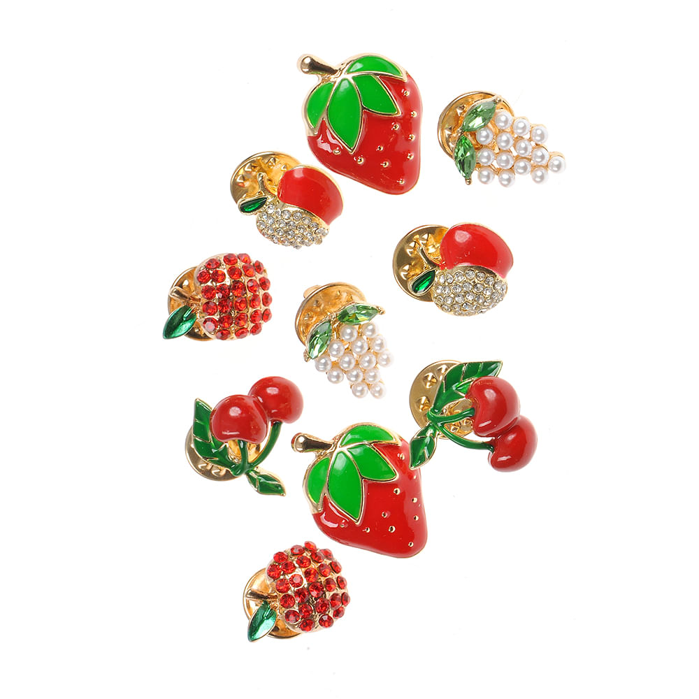 Set 10 brose martisor fructe - 3 | YEO
