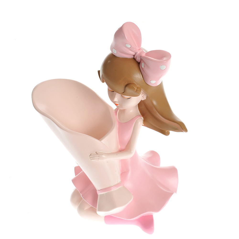 Vaza roz domnisoara 24 cm - 4 | YEO