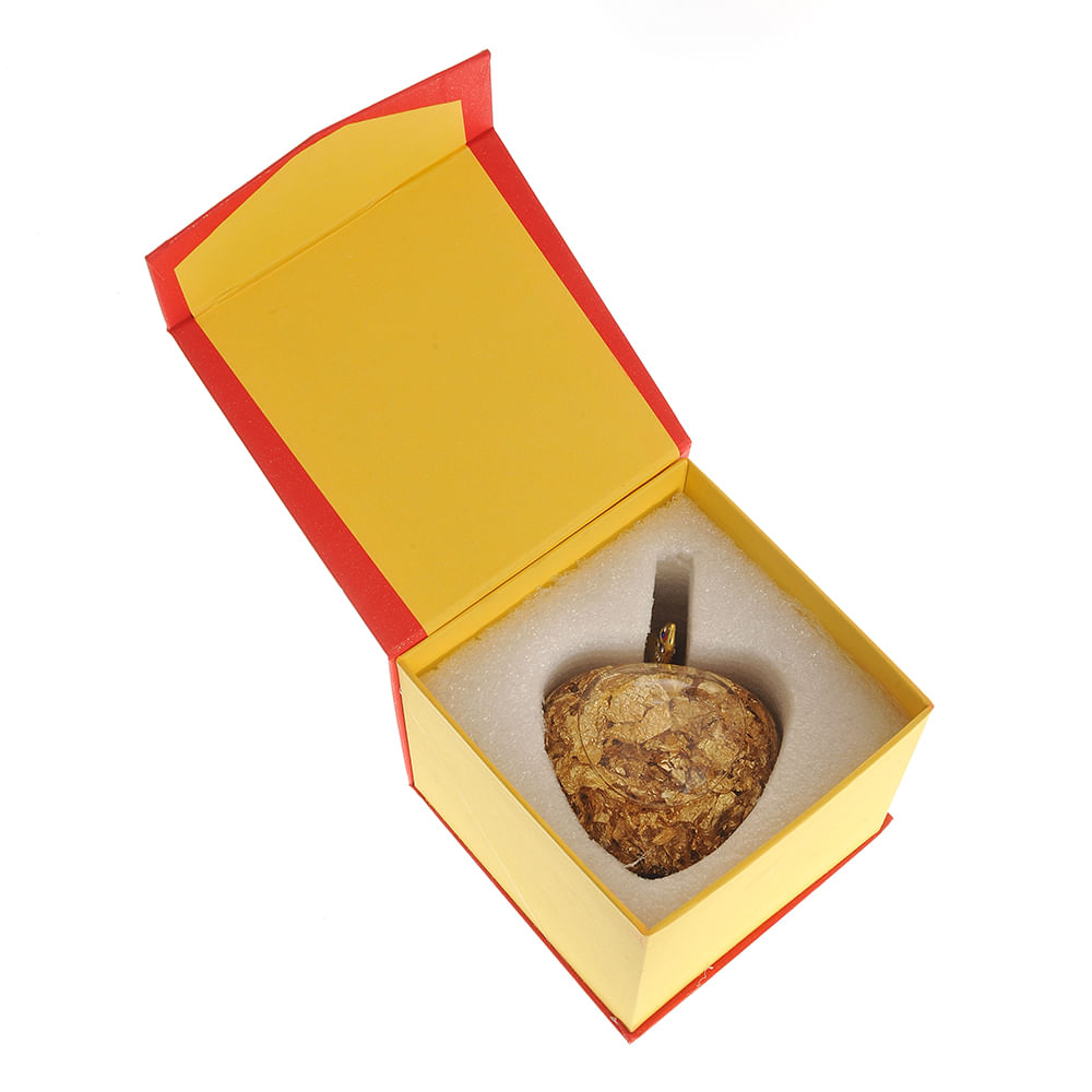 Decoratiune sticla mar auriu 15.5 cm - 1 | YEO