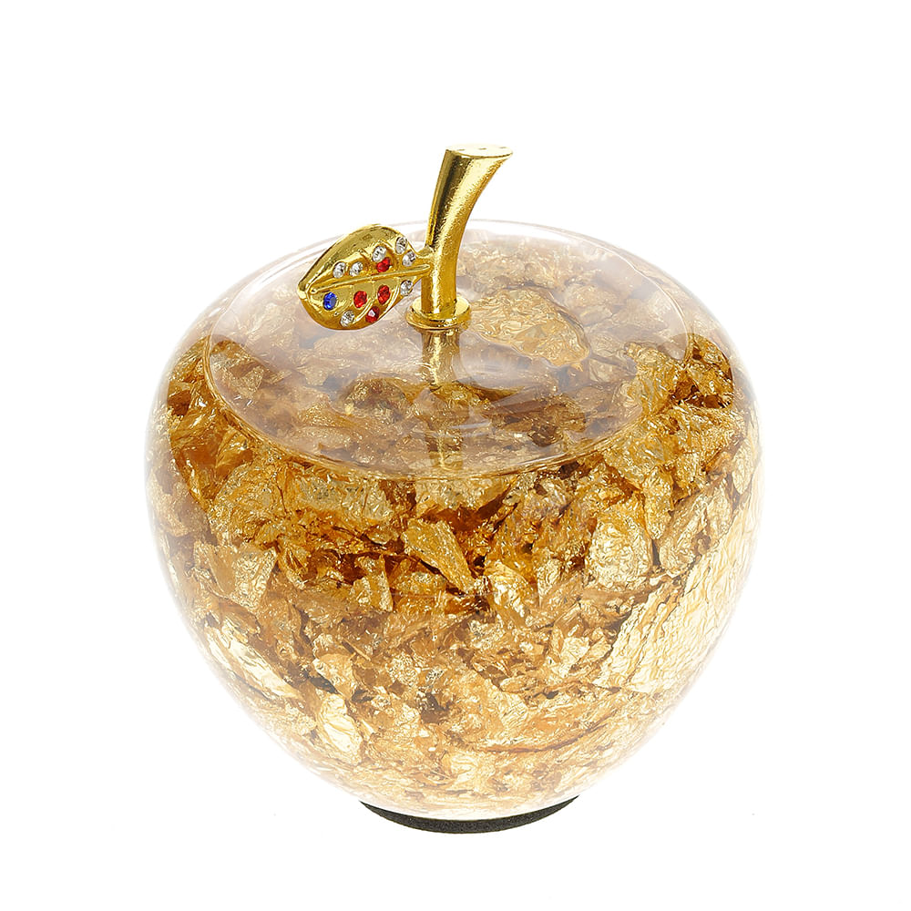 Decoratiune sticla mar auriu 15.5 cm - 3 | YEO