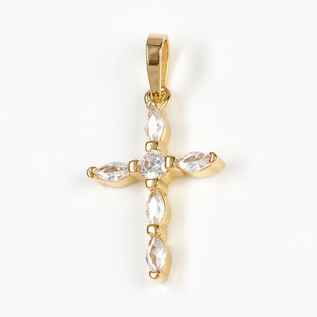 Pandantiv placat cu aur 14 k cruce