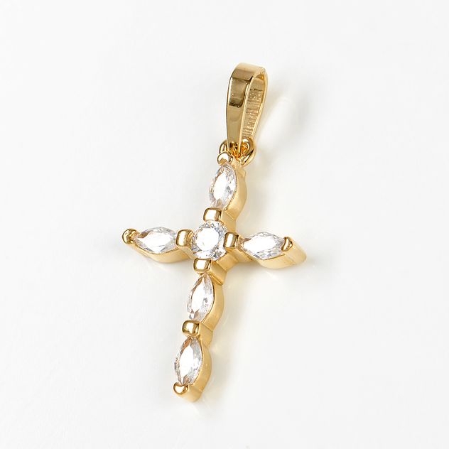 Pandantiv placat cu aur 14 k cruce