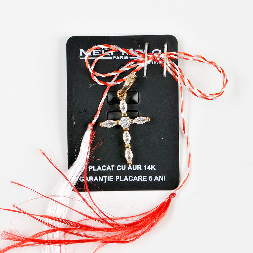 Pandantiv placat cu aur 14 k cruce - 3 | YEO