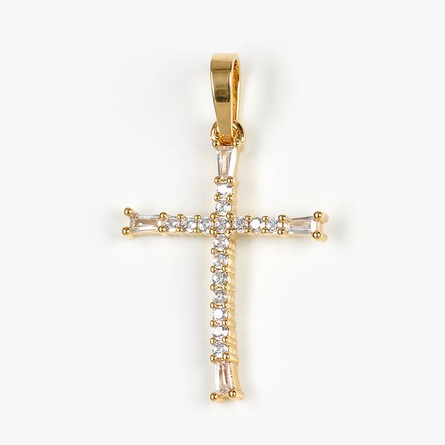 Pandantiv placat cu aur 14 k cruce