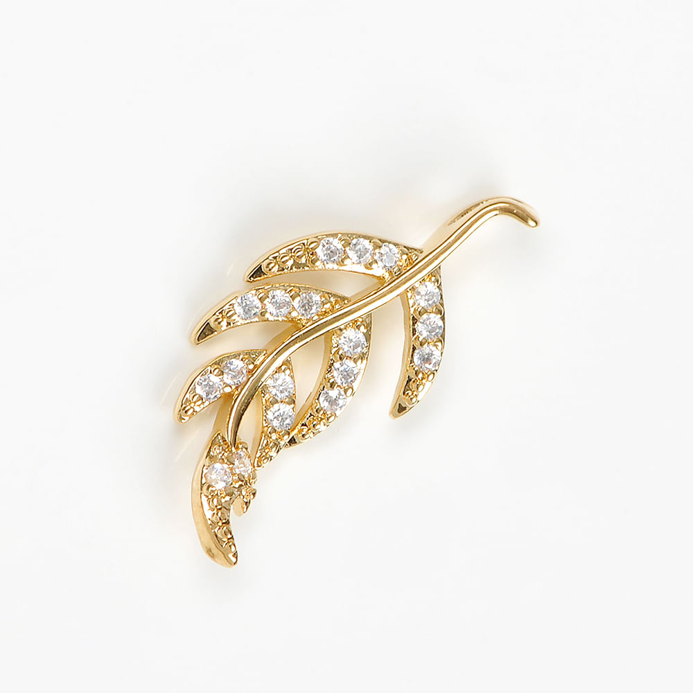Pandantiv placat cu aur 14 k si pietre zirconice - 1 | YEO