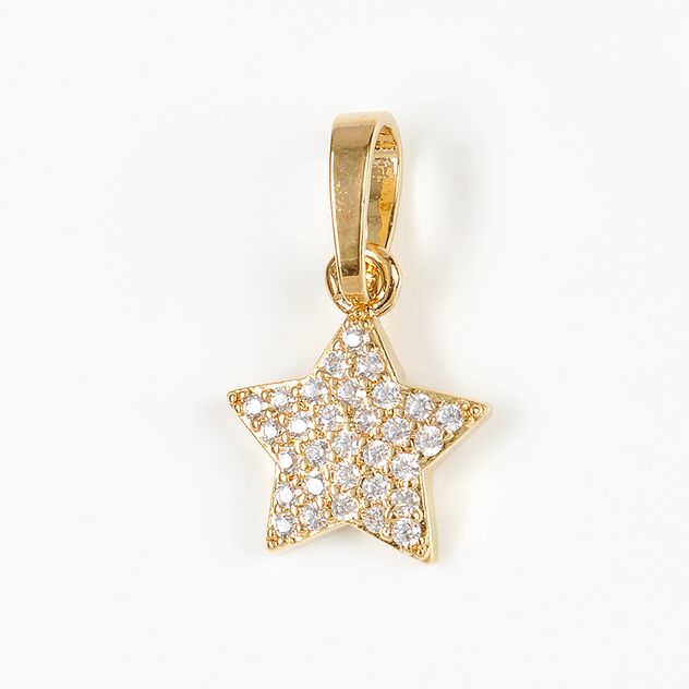 Pandantiv stea placat cu aur 14 k
