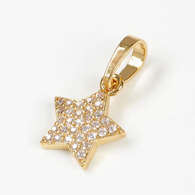 Pandantiv stea placat cu aur 14 k