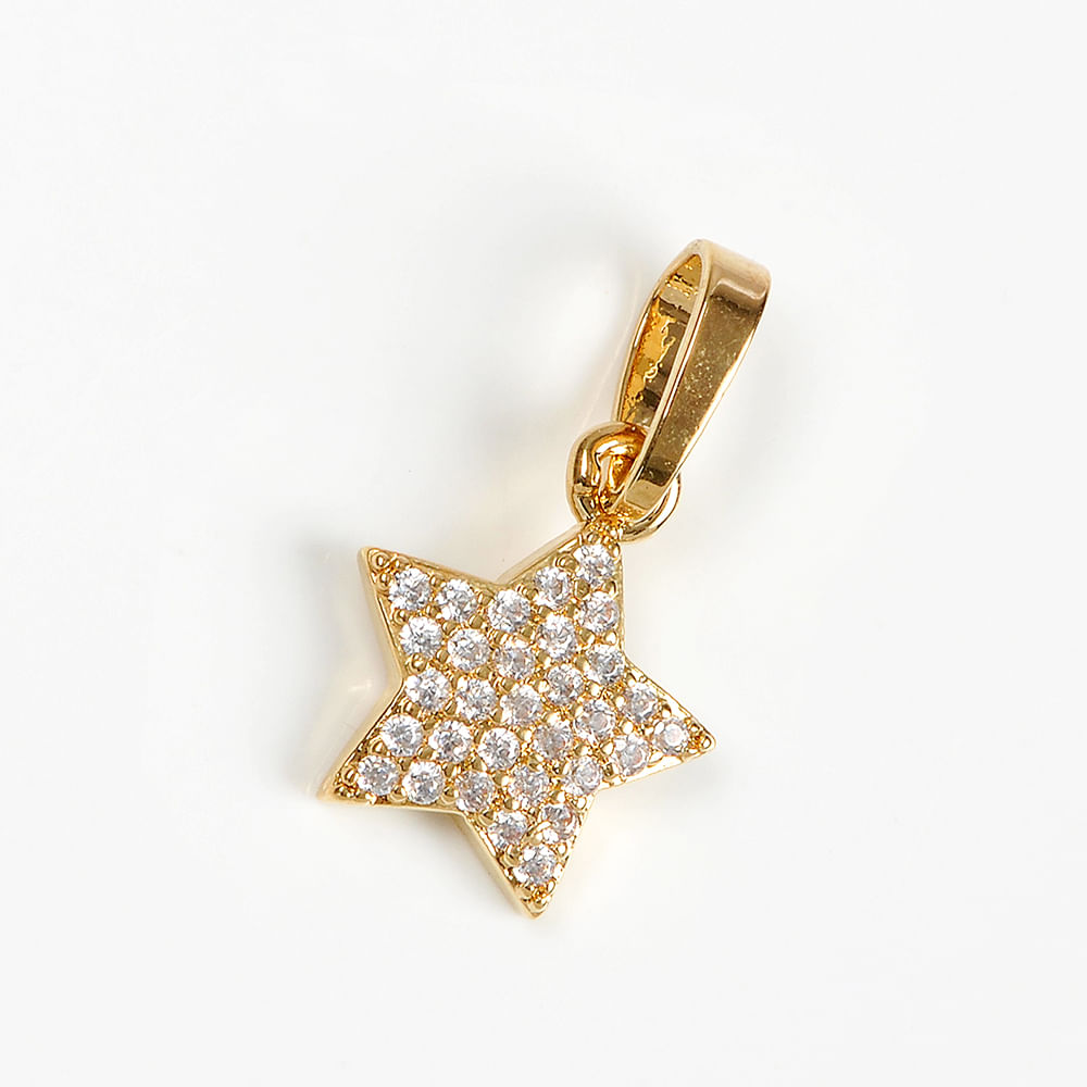 Pandantiv stea placat cu aur 14 k - 2 | YEO
