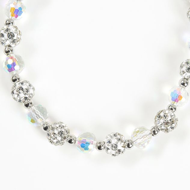 Bratara ajustabila cu margele irizate