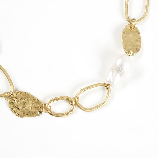 Colier statement cu zale aurii