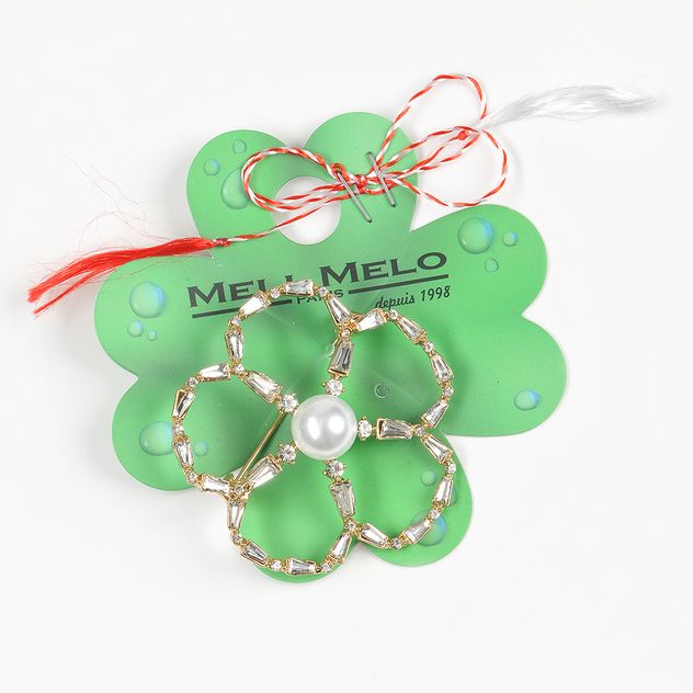 Brosa martisor contur floare