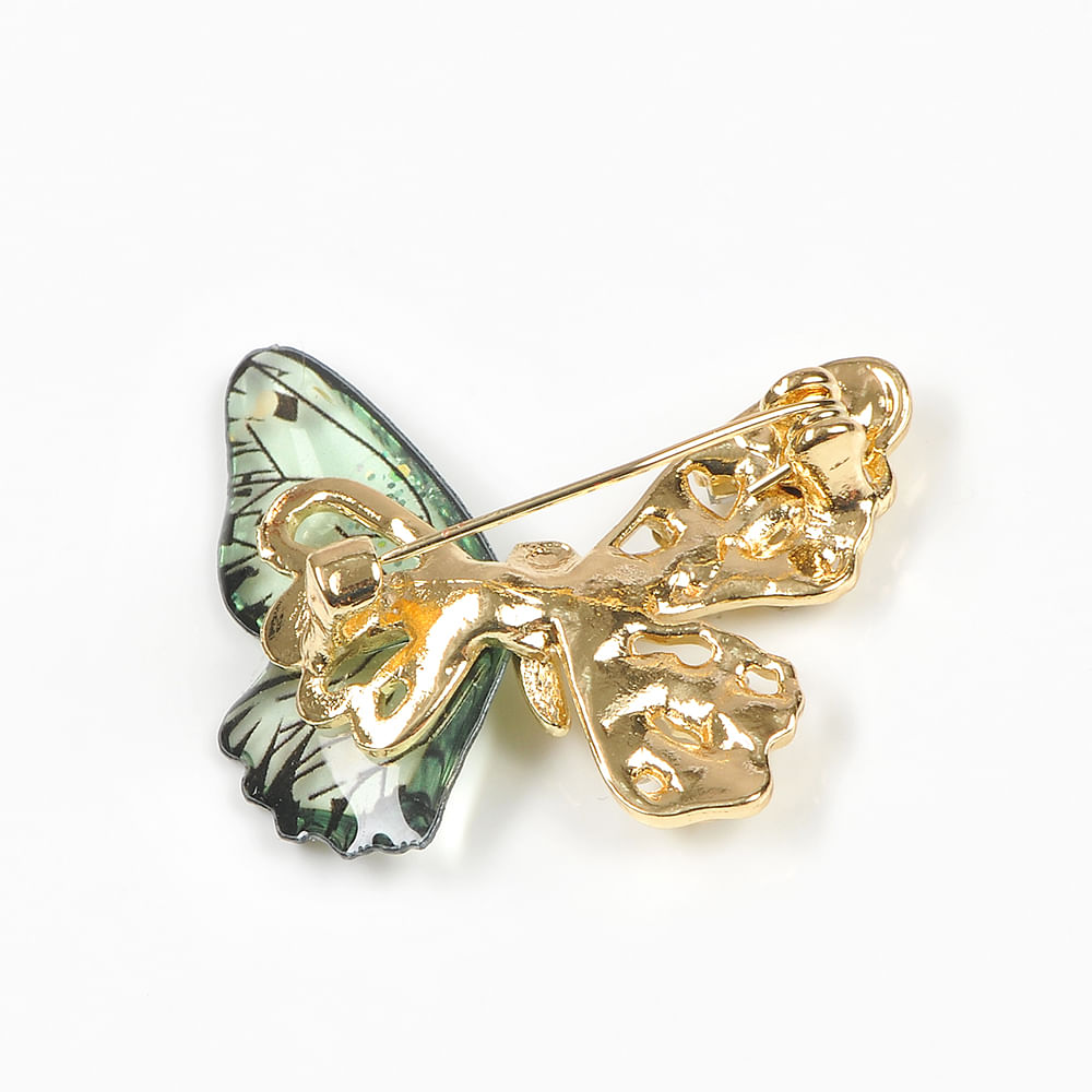 Brosa martisor fluture cu aripi bicolore - 3 | YEO