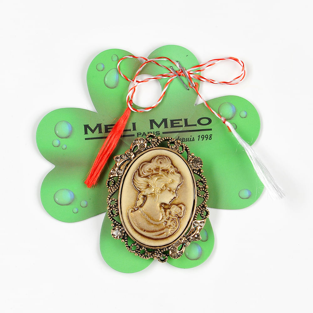 Brosa martisor eleganta Doamna cu Camelii - 1 | YEO