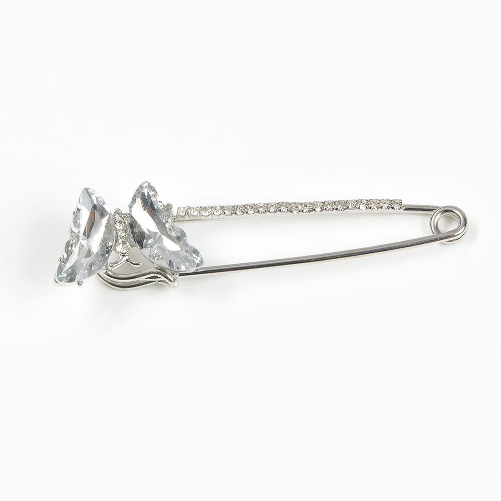 Brosa martisor tip ac de siguranta cu fluture - 3 | YEO