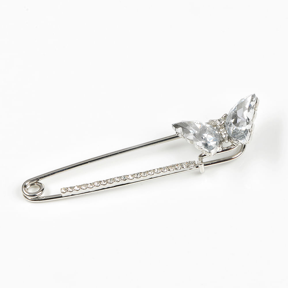 Brosa martisor tip ac de siguranta cu fluture - 4 | YEO