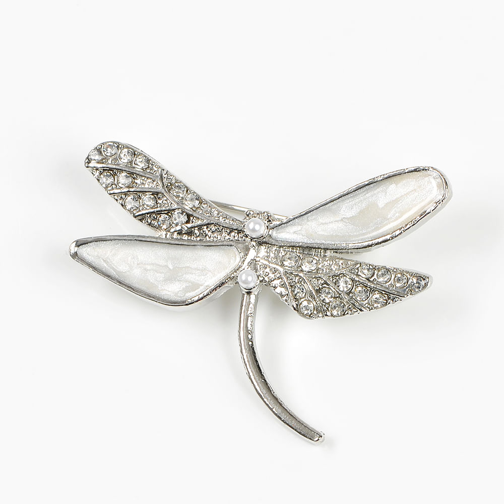 Brosa martisor libelula cu aripi albe - 2 | YEO