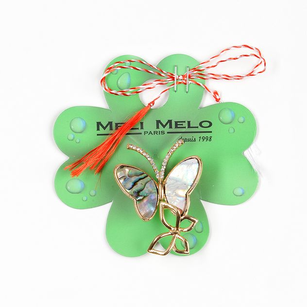 Brosa martisor doi fluturasi