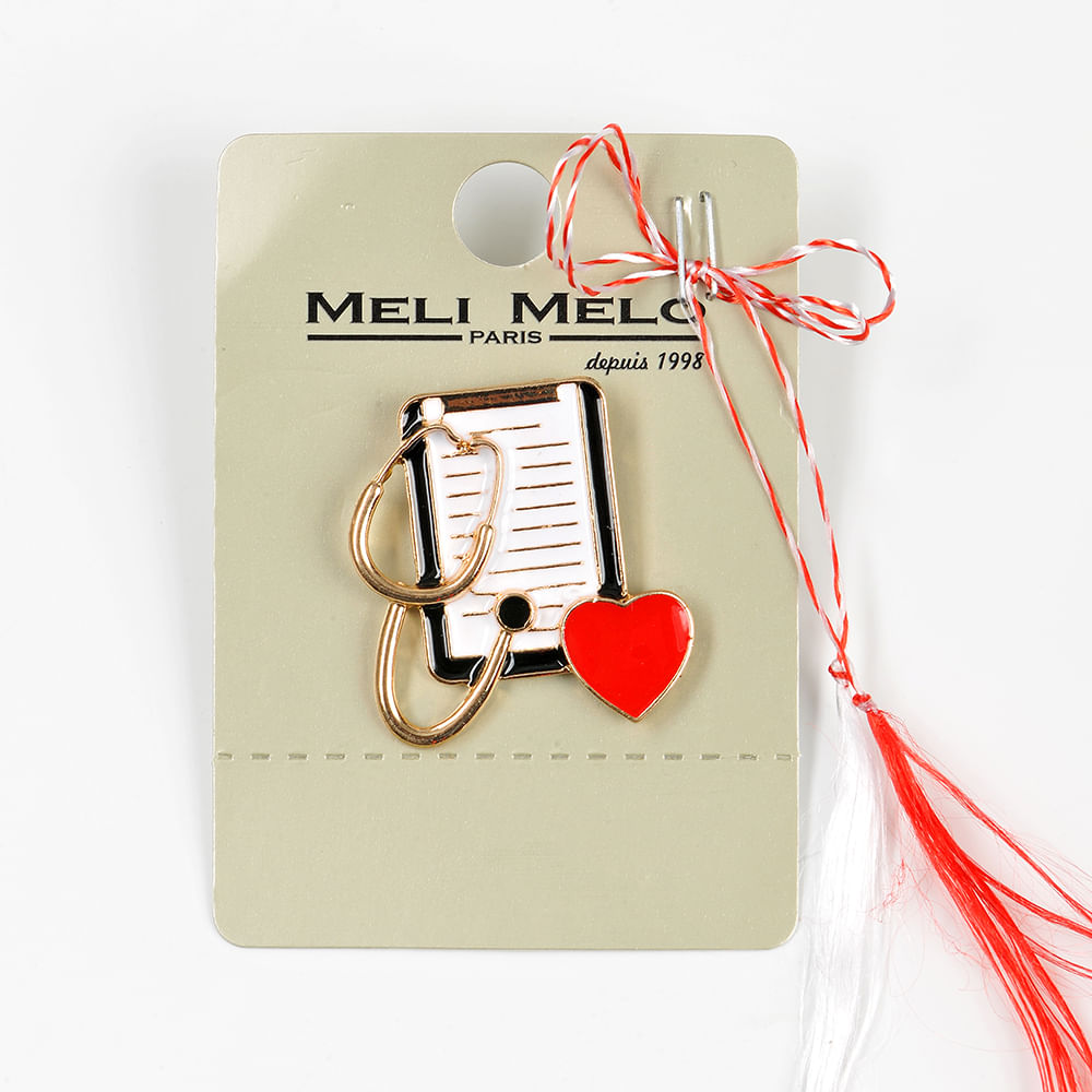 Brosa martisor fisa medicala si stetoscop - 1 | YEO