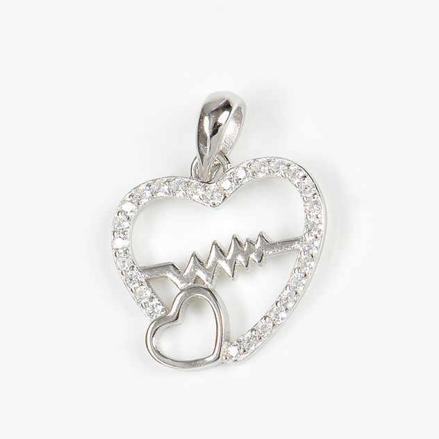 Pandantiv din argint inimi