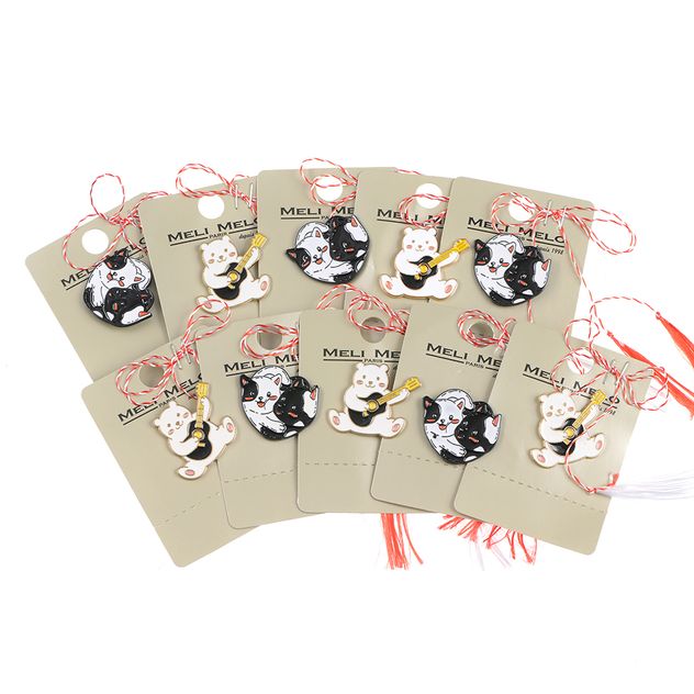 Set 10 brose martisor pisici si ursulet