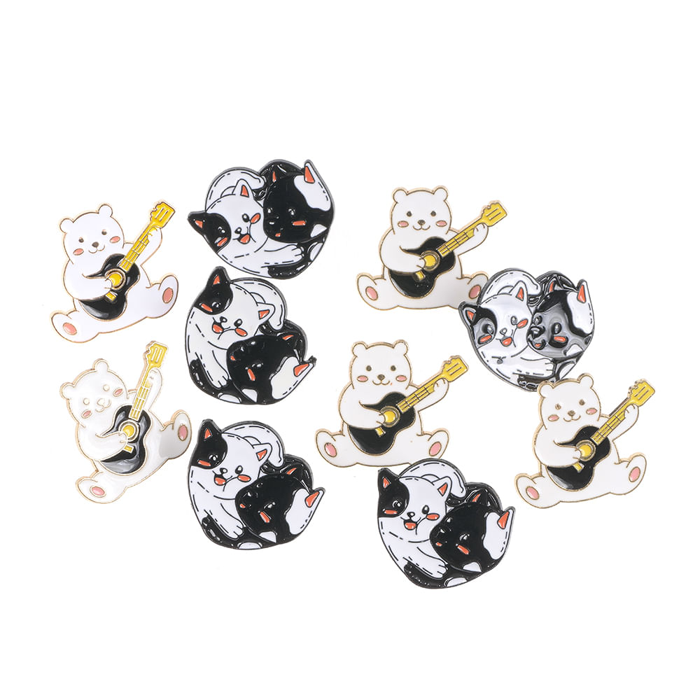 Set 10 brose martisor pisici si ursulet - 3 | YEO