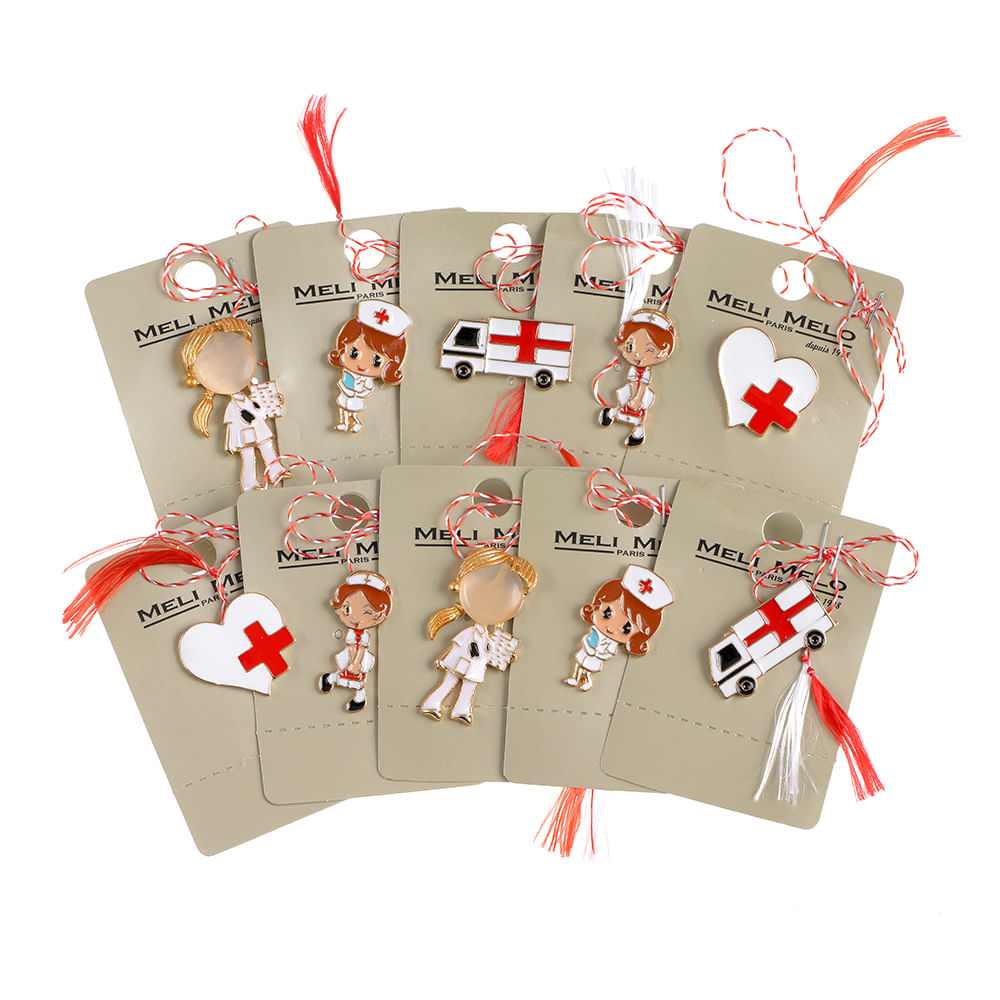 Set 10 brose martisor asistenta medicala si ambulanta - 1 | YEO