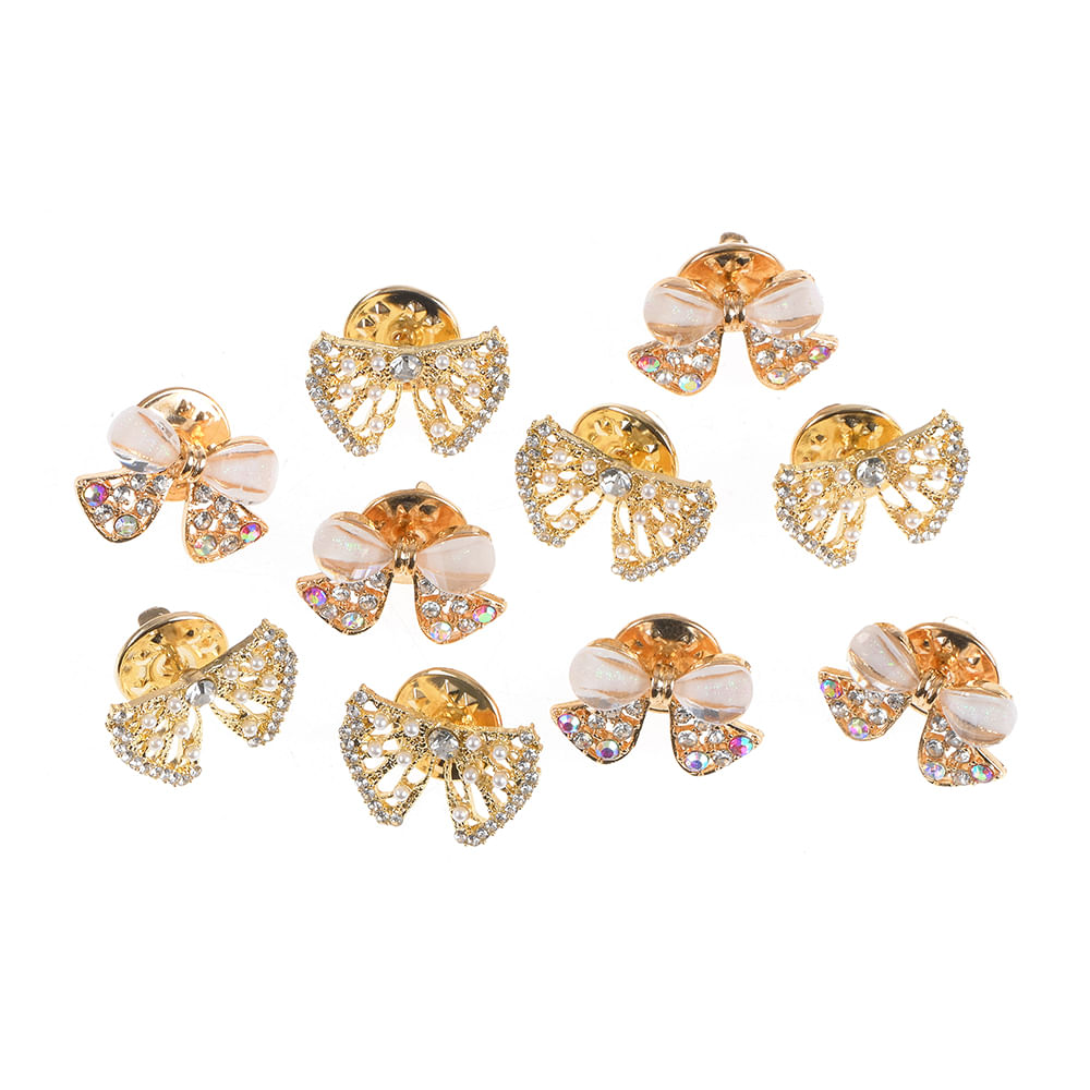 Set 10 brose martisor funde cu pietre colorate - 2 | YEO
