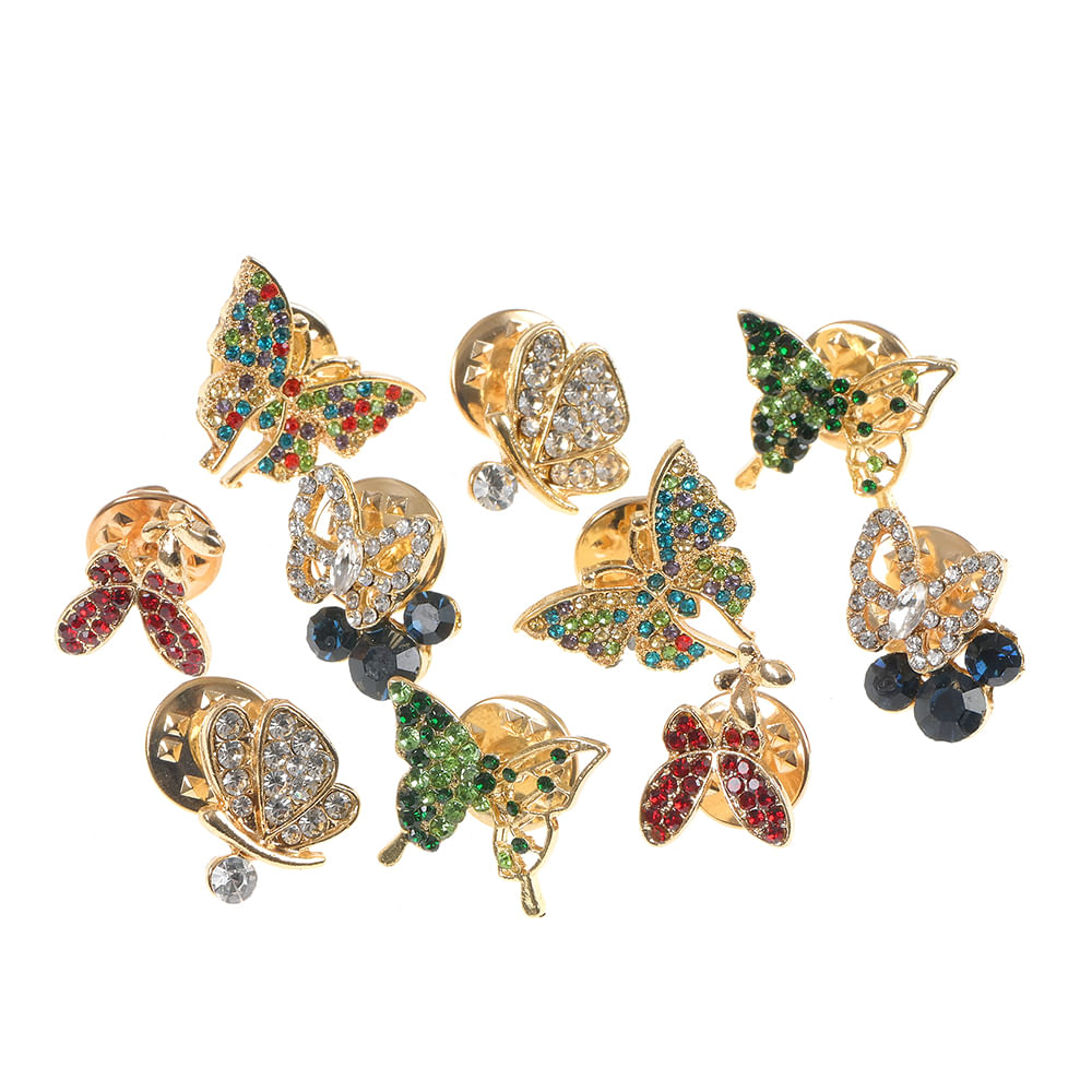Set 10 brose martisor fluturi