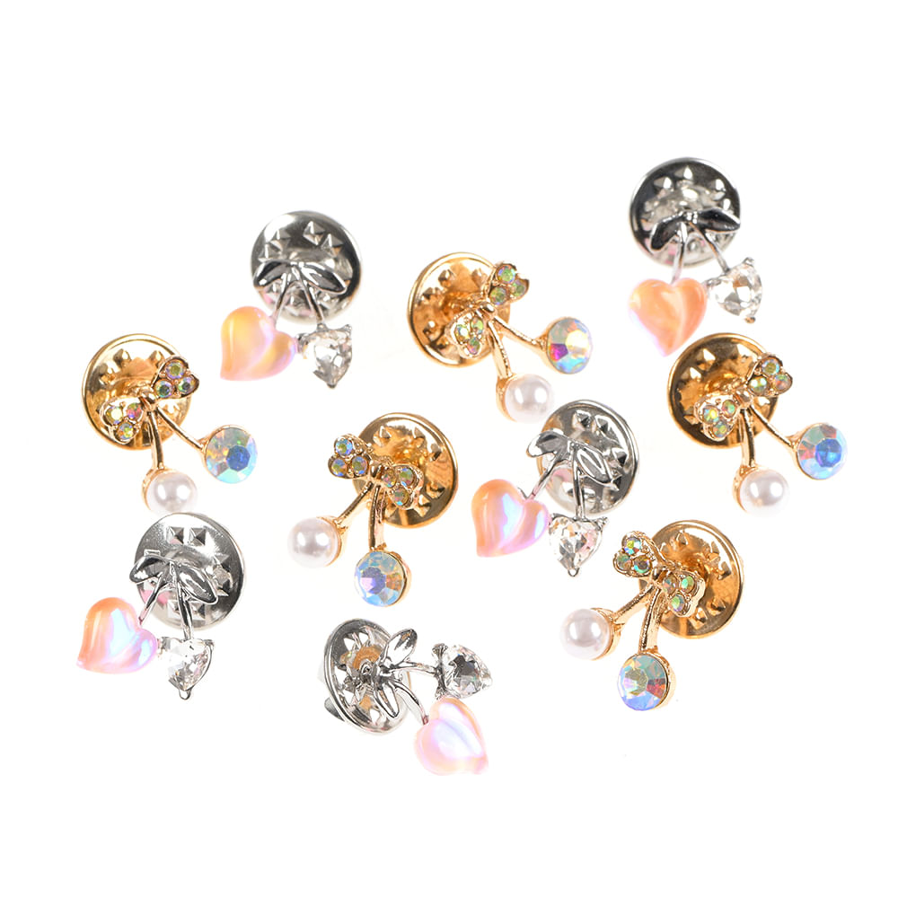 Set 10 brose martisor cirese multicolore