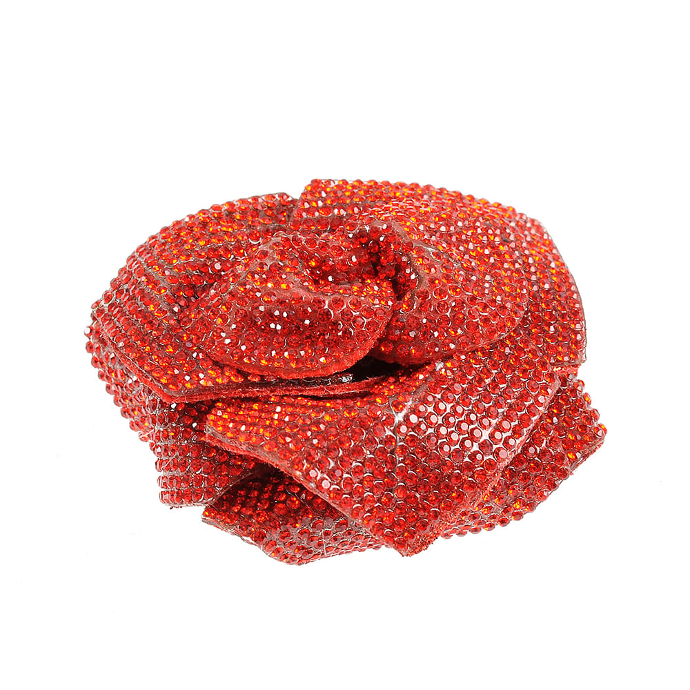 Brosa floare cu pietre rosii - 1 | YEO