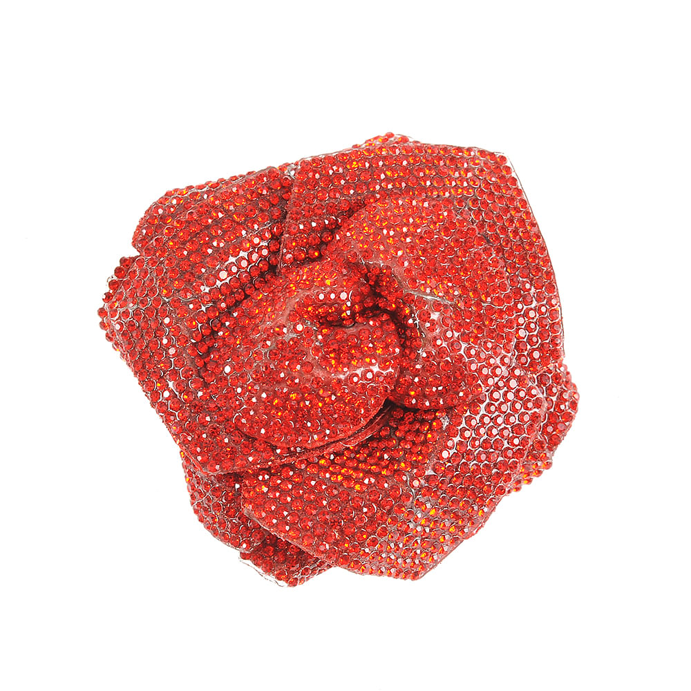 Brosa floare cu pietre rosii - 2 | YEO