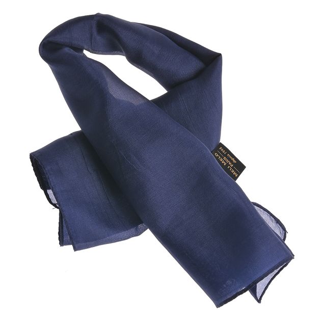 Esarfa de matase bleumarin 50 x 50 cm