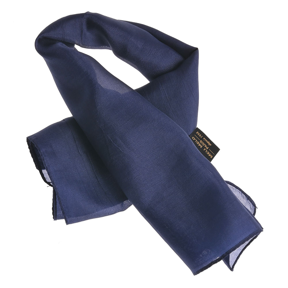 Esarfa de matase bleumarin 50 x 50 cm