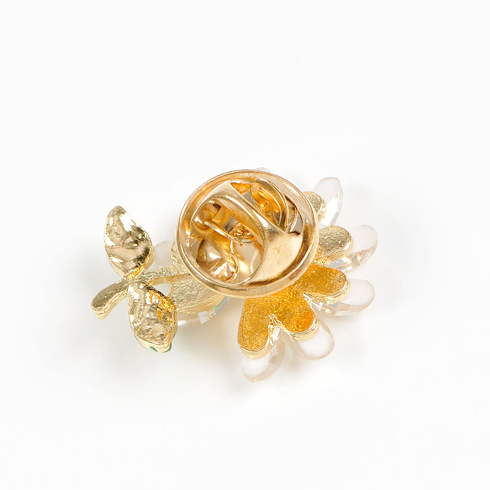 Brosa martisor floare cu petale verzi - 4 | YEO