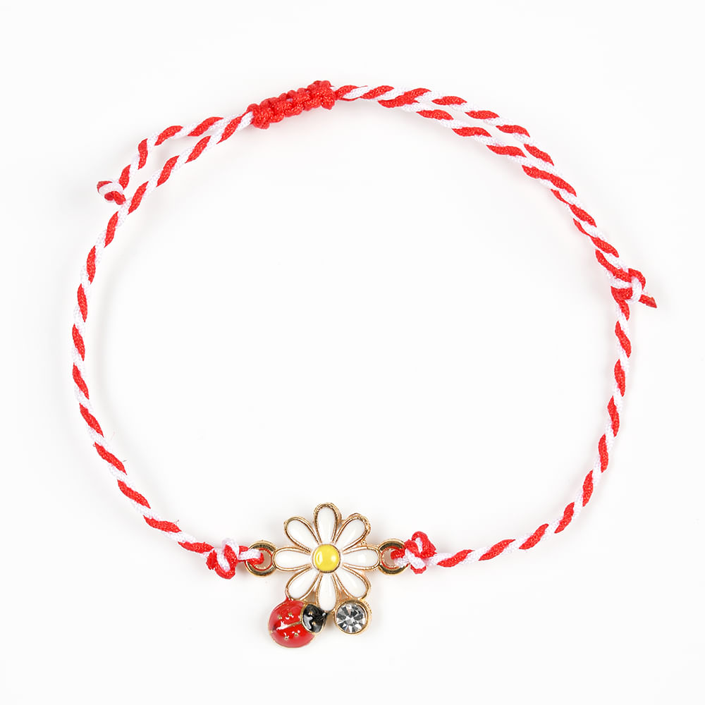 Bratara martisor margareta cu buburuza - 1 | YEO