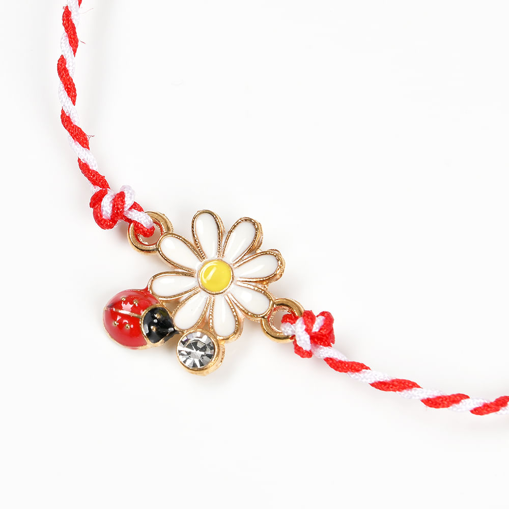 Bratara martisor margareta cu buburuza - 2 | YEO