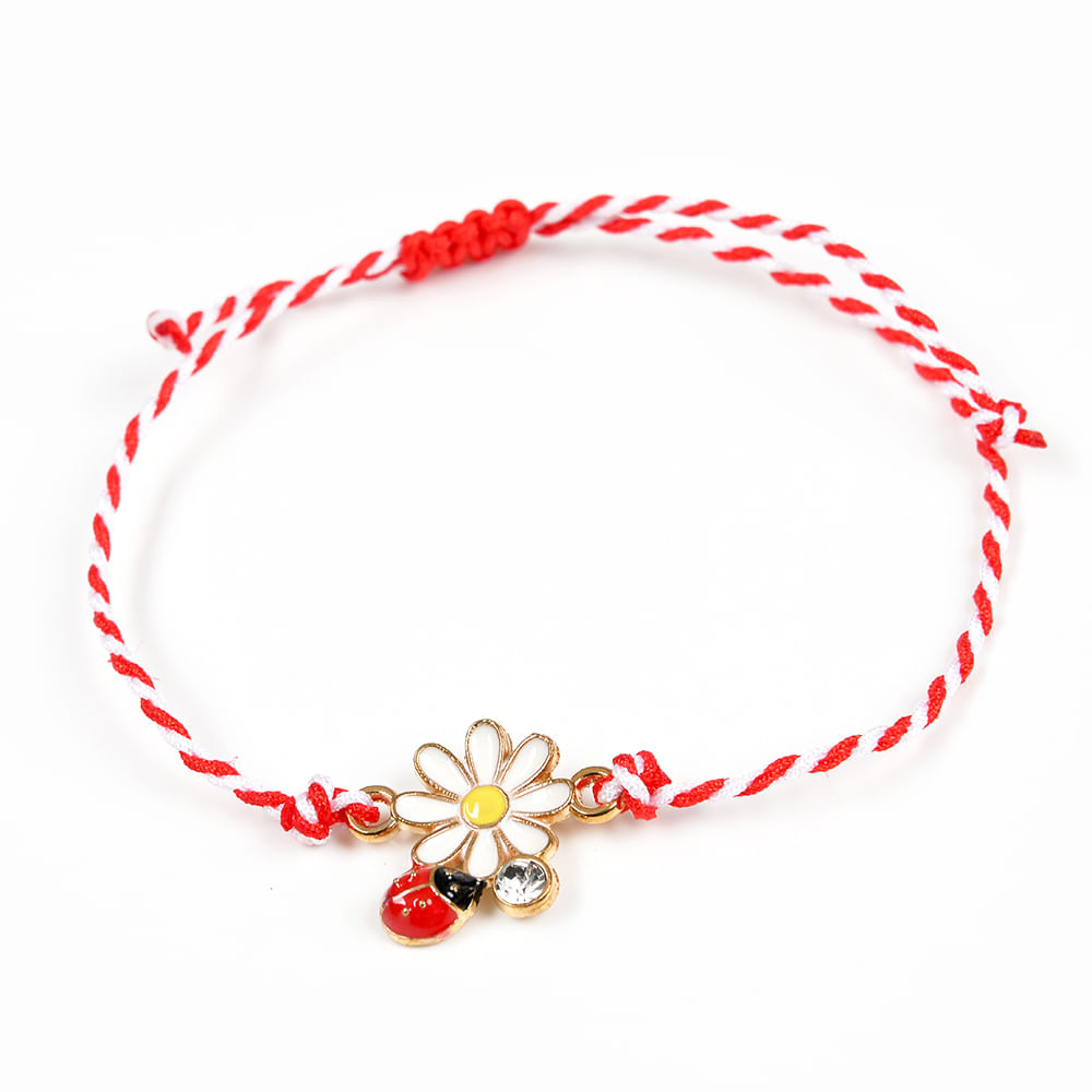 Bratara martisor margareta cu buburuza - 3 | YEO