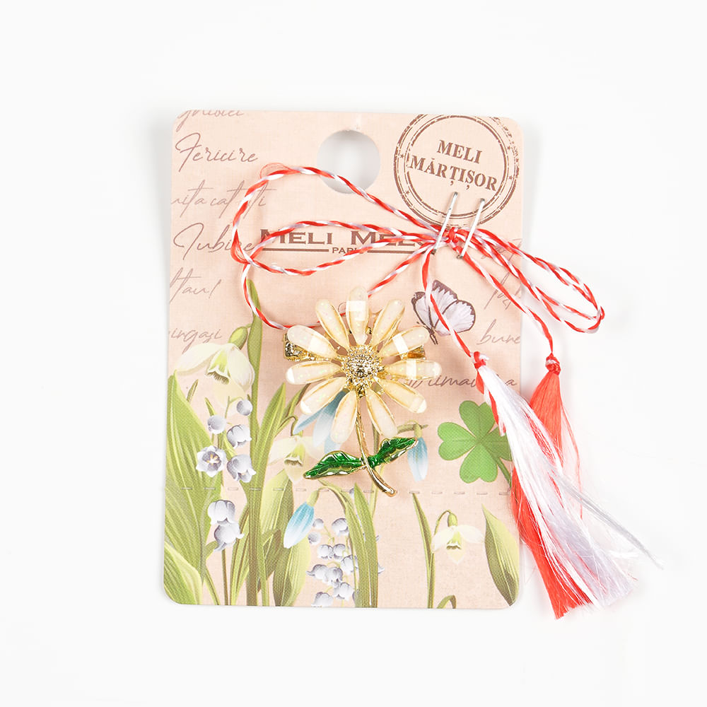 Brosa martisor floare galbena - 1 | YEO