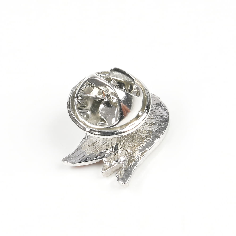 Brosa martisor pasare alba cu aripi rosii - 3 | YEO