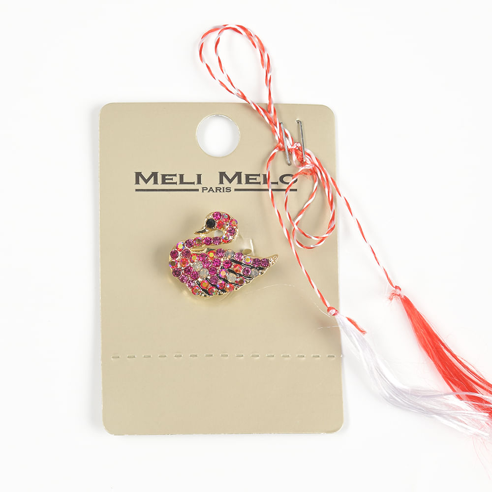 Brosa martisor lebada colorata - 1 | YEO