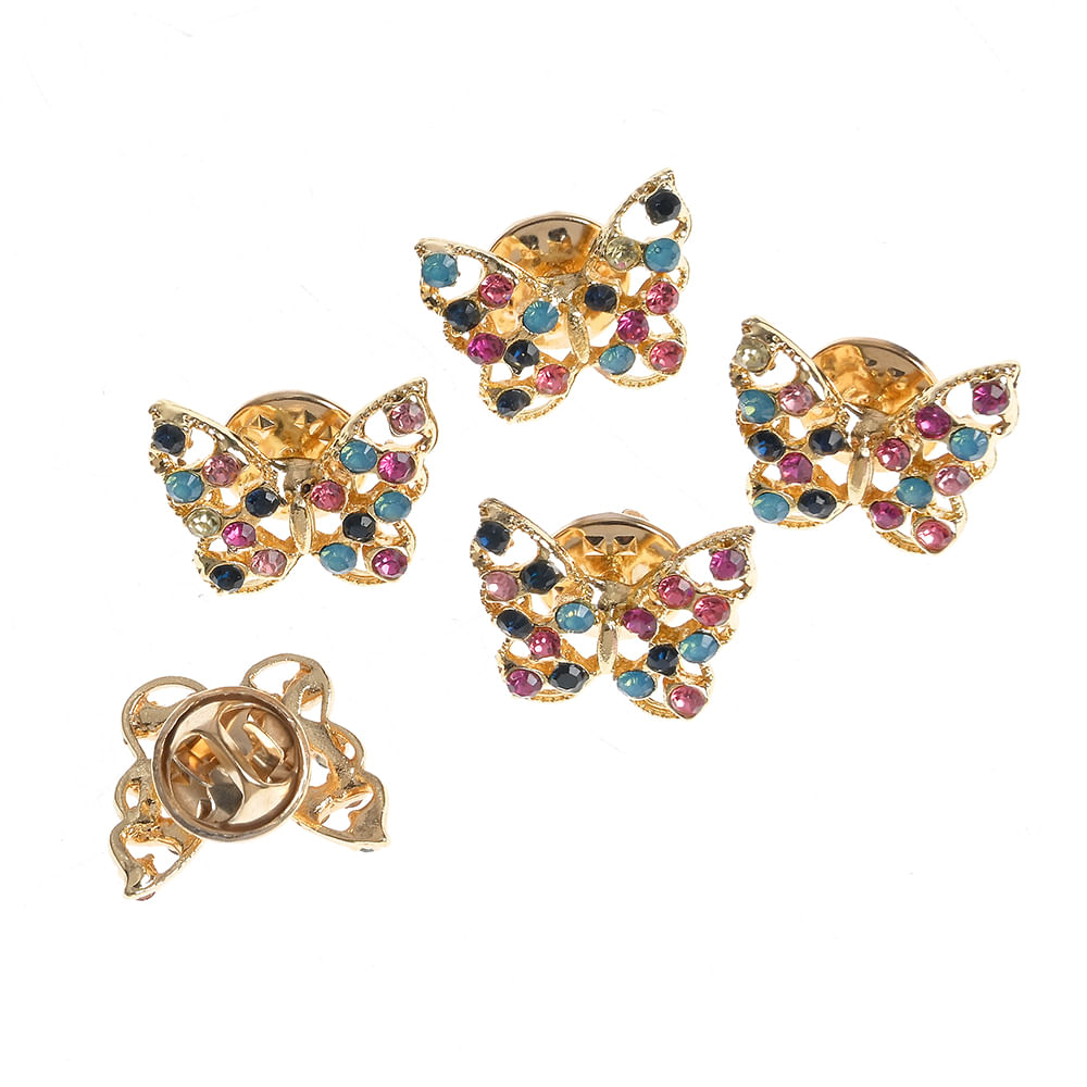 Set 5 brose martisor cu fluturi multicolori - 3 | YEO