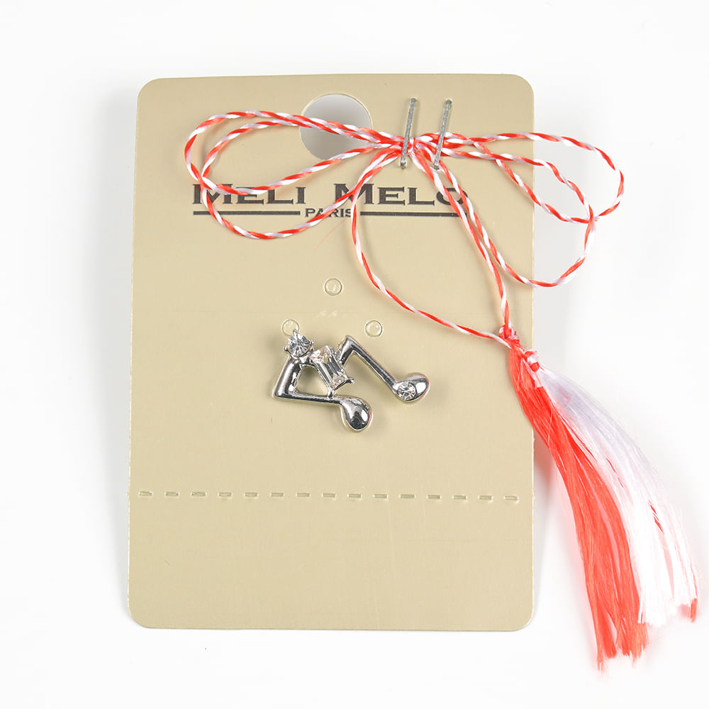 Brosa martisor nota muzicala argintie - 1 | YEO