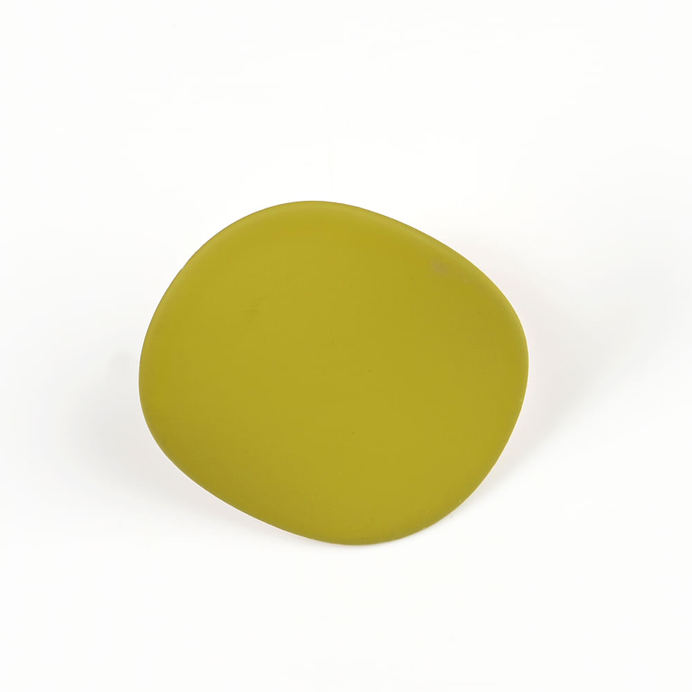 Inel cu disc metalic kaki - 3 | YEO