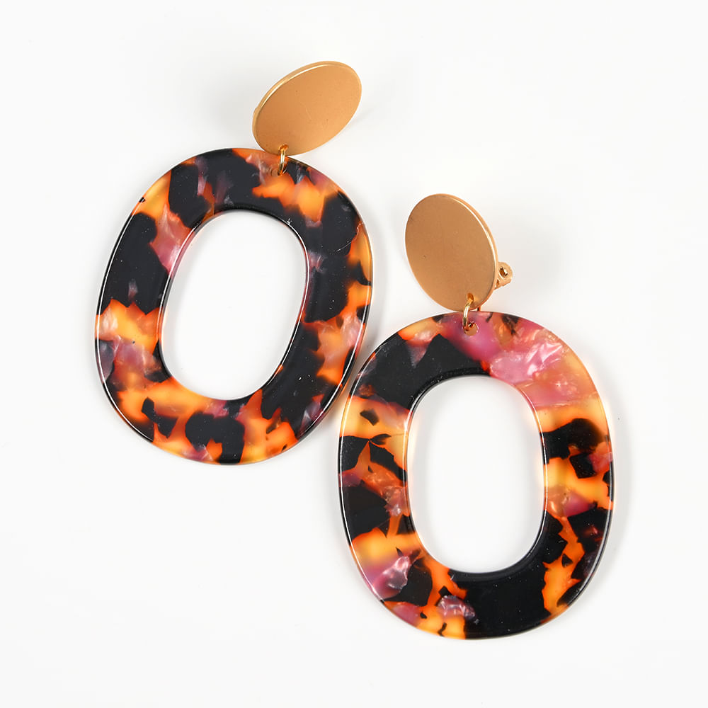Cercei cu clips forma ovala - 1 | YEO