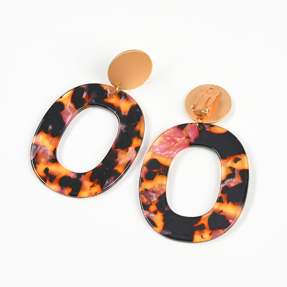 Cercei cu clips forma ovala - 2 | YEO