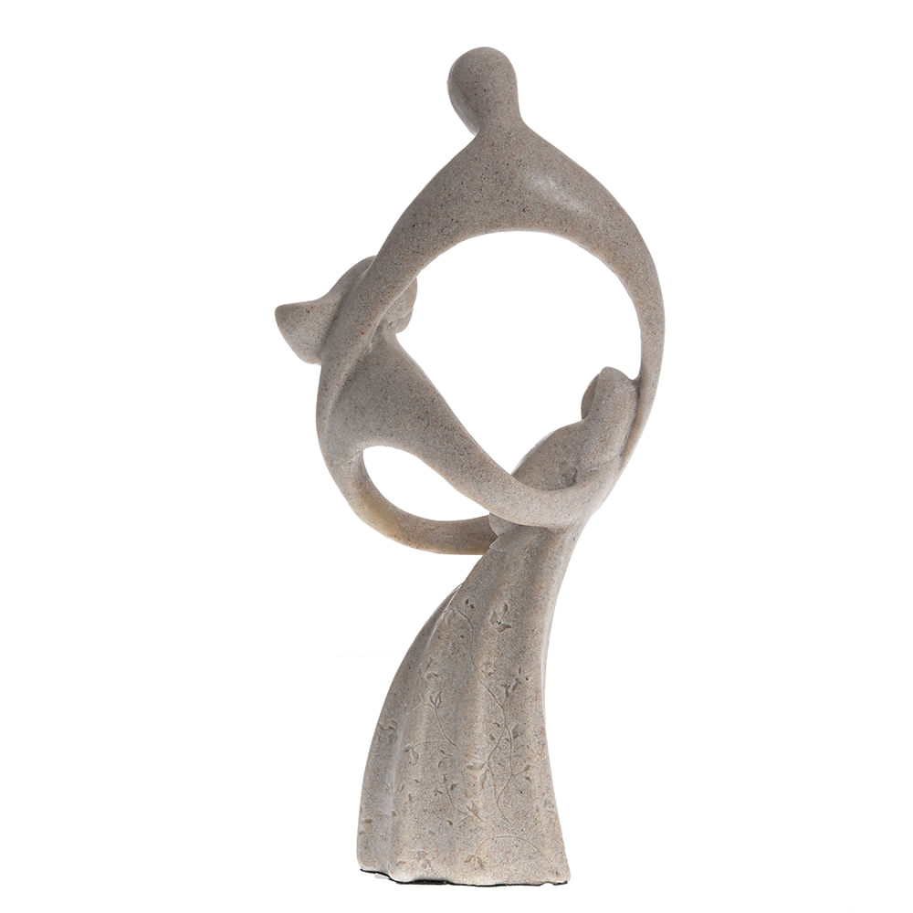 Statueta gri familie 30 cm - 3 | YEO