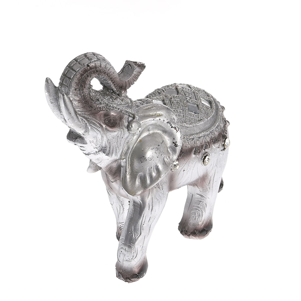 Statueta elefant argintiu 13 cm - 1 | YEO