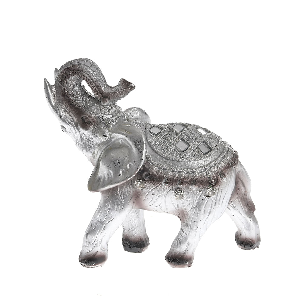 Statueta elefant argintiu 13 cm - 3 | YEO