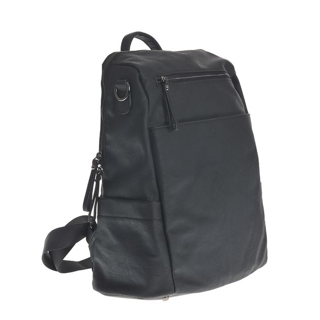 Rucsac negru incapator cu buzunare multiple